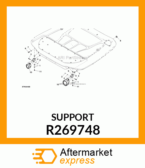 BRACKET, BRACKET, WORK LIGHT R269748