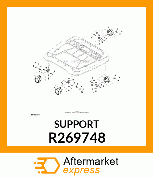 BRACKET, BRACKET, WORK LIGHT R269748