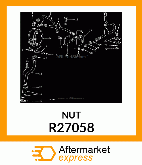 TUBE NUT, 37 DEGREE FLARE R27058