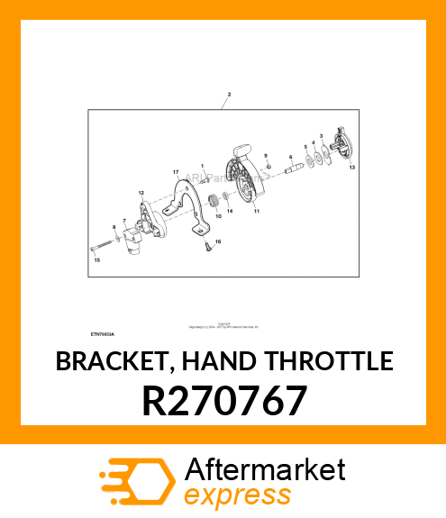 BRACKET, HAND THROTTLE R270767