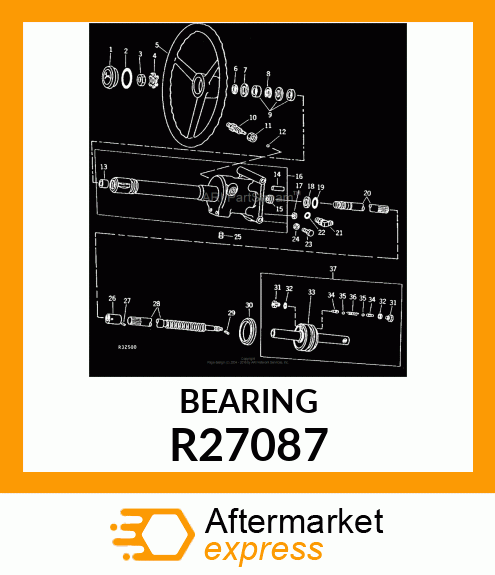 BEARING,STEERING SHAFT THRUST R27087