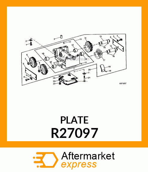 Spare part R27097 + Plate