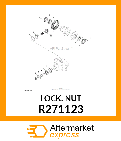 LOCK NUT, INPUT SHAFT R271123