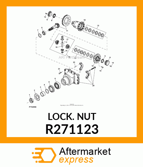 LOCK NUT, INPUT SHAFT R271123