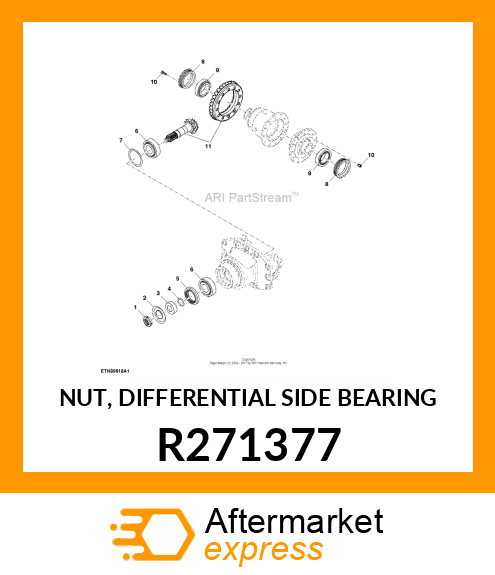 NUT, DIFFERENTIAL SIDE BEARING R271377