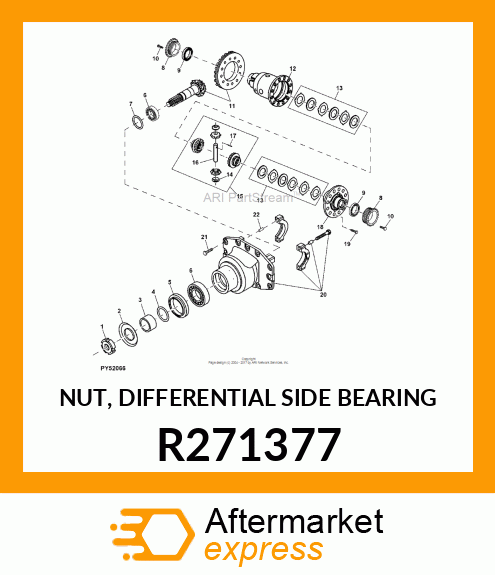 NUT, DIFFERENTIAL SIDE BEARING R271377