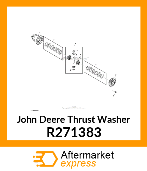 THRUST WASHER, DIFFERENTIAL PLANET R271383