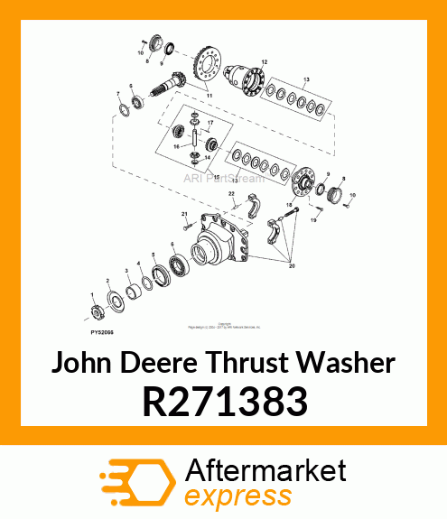 THRUST WASHER, DIFFERENTIAL PLANET R271383