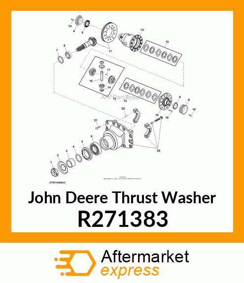 THRUST WASHER, DIFFERENTIAL PLANET R271383