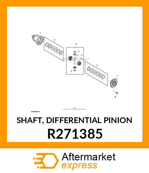 SHAFT, DIFFERENTIAL PINION R271385