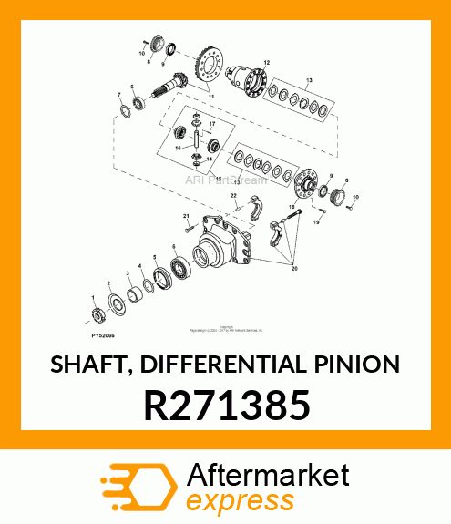 SHAFT, DIFFERENTIAL PINION R271385