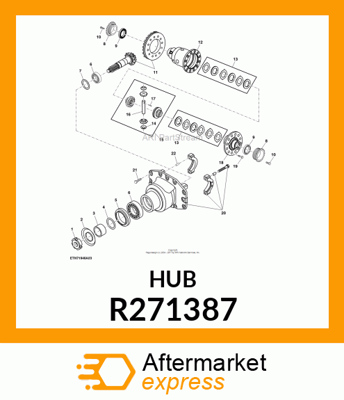 COVER, DIFFERENTIAL HOUSING R271387