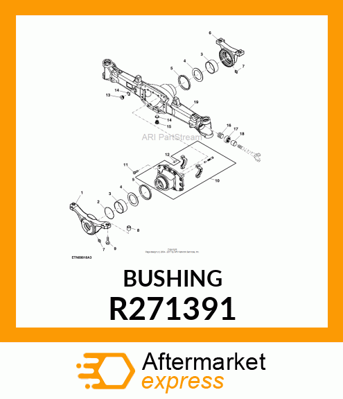 BUSHING, AXLE HOUSING R271391