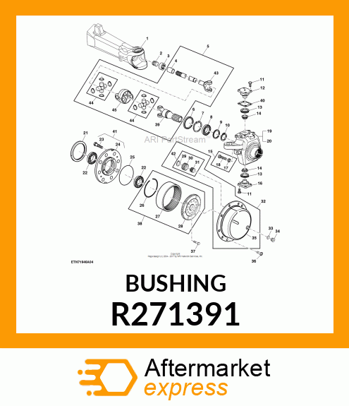 BUSHING, AXLE HOUSING R271391