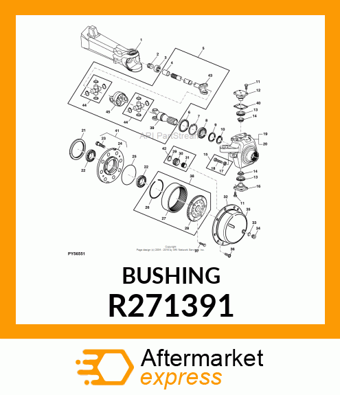 BUSHING, AXLE HOUSING R271391