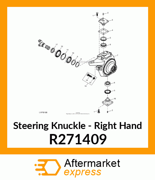 HOUSING, RH KNUCKLE R271409