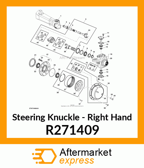 HOUSING, RH KNUCKLE R271409