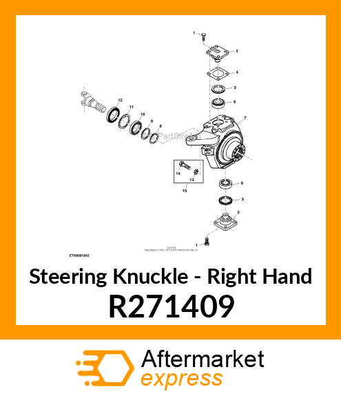 HOUSING, RH KNUCKLE R271409