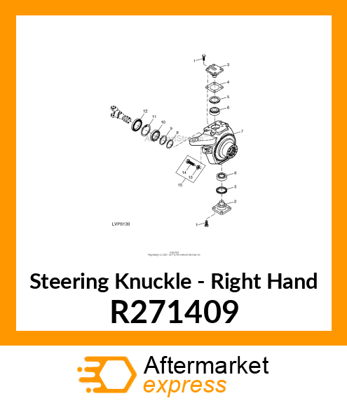 HOUSING, RH KNUCKLE R271409