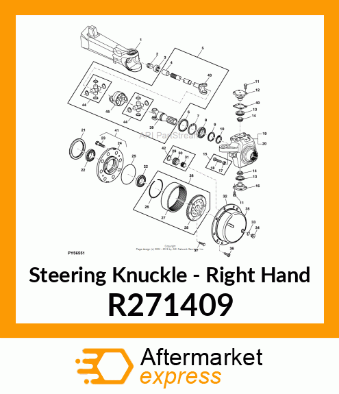 HOUSING, RH KNUCKLE R271409