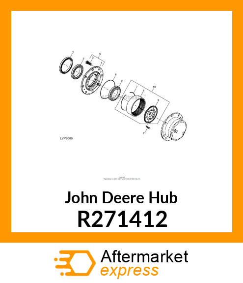 HUB, WHEEL R271412