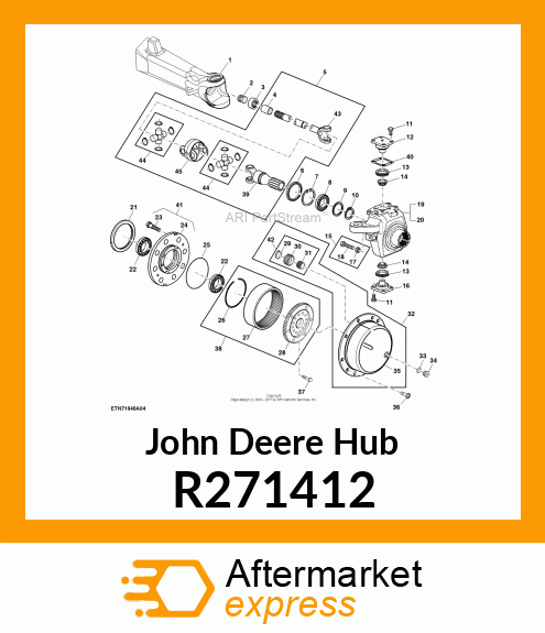 HUB, WHEEL R271412