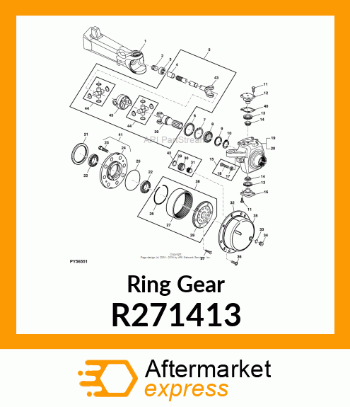 RING GEAR, FINAL DRIVE R271413