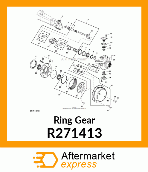 RING GEAR, FINAL DRIVE R271413