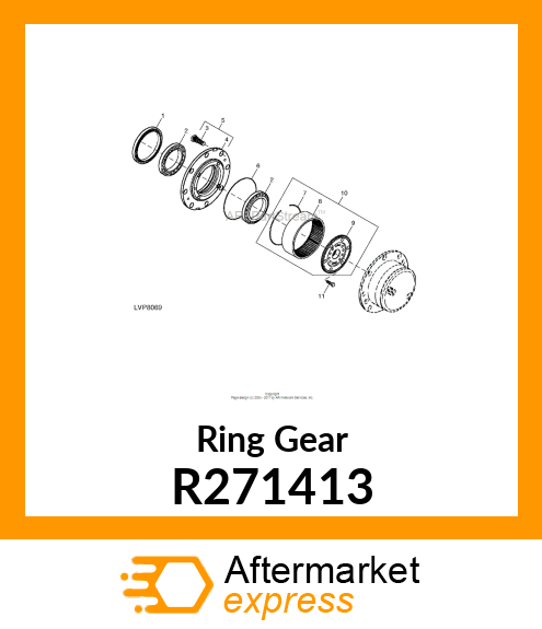 RING GEAR, FINAL DRIVE R271413