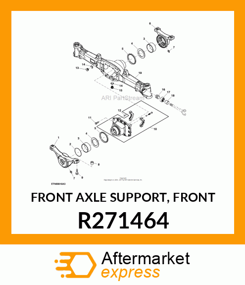 FRONT AXLE SUPPORT, FRONT R271464