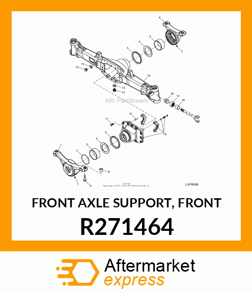 FRONT AXLE SUPPORT, FRONT R271464