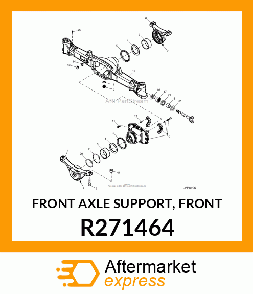 FRONT AXLE SUPPORT, FRONT R271464