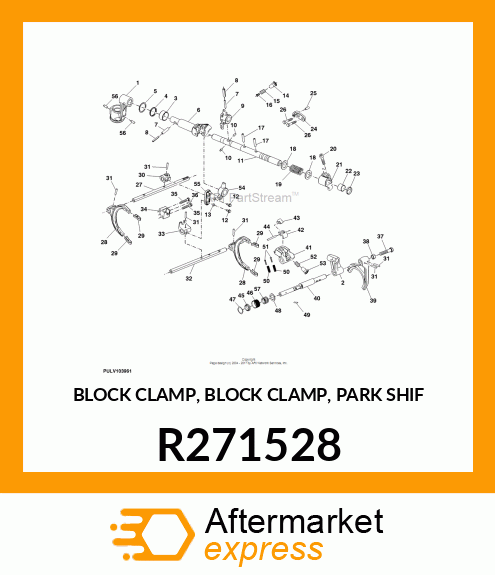 BLOCK CLAMP, BLOCK CLAMP, PARK SHIF R271528