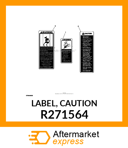 LABEL, CAUTION R271564