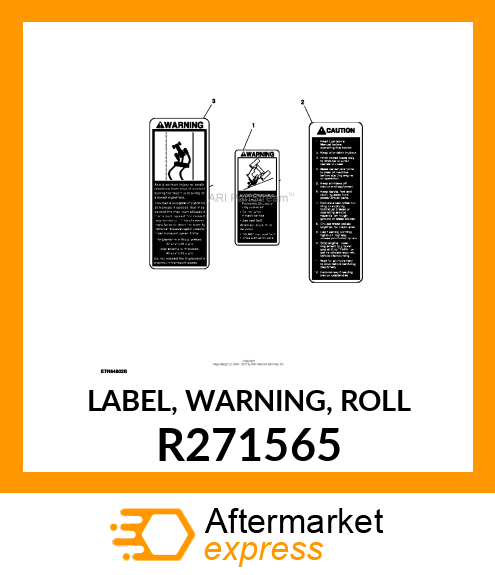 LABEL, WARNING, ROLL R271565