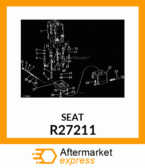 SEAT,RELIEF VALVE R27211