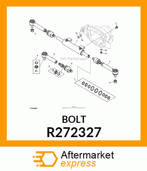 CAP SCREW, STEERING CYLINDER R272327