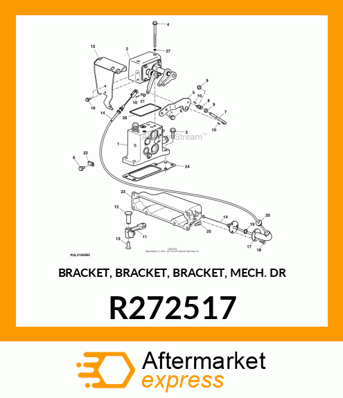 BRACKET, BRACKET, BRACKET, MECH. DR R272517