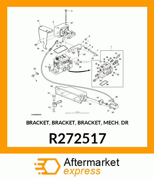 BRACKET, BRACKET, BRACKET, MECH. DR R272517