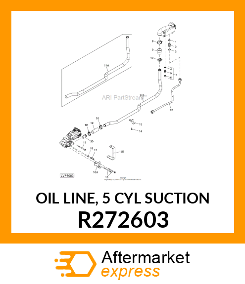 OIL LINE, 5 CYL SUCTION R272603