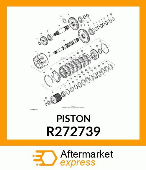 PISTON, CLUTCH R272739