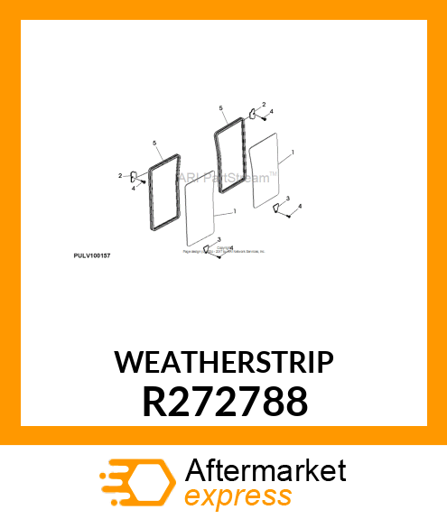 WEATHERSTRIP, WEATHERSTRIP, LOWER F R272788