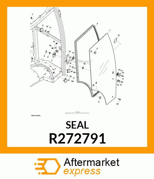 WEATHERSTRIP, WEATHERSTRIP, DOORS R272791