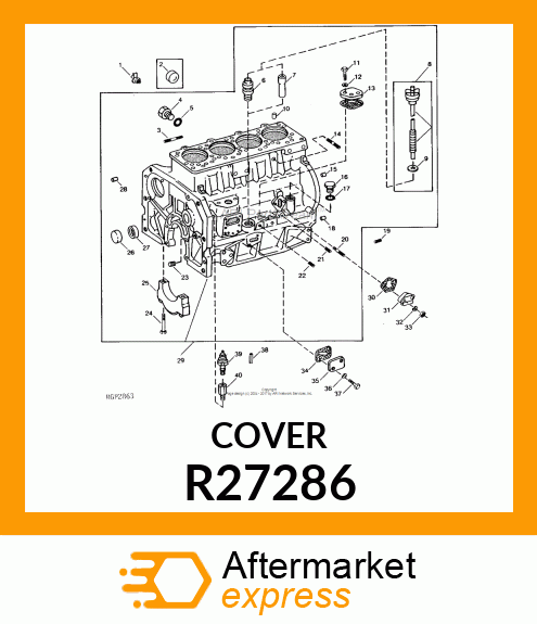 COVER,FUEL PUMP OPENING R27286