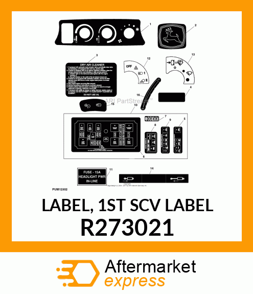 LABEL, 1ST SCV LABEL R273021