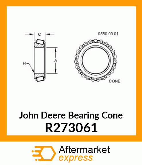 BEARING CONE, TAPERED ROLLER R273061