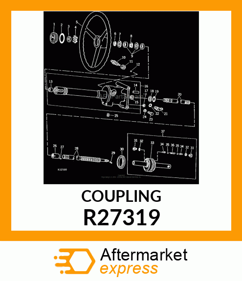 COUPLING,STEERING SHAFT R27319