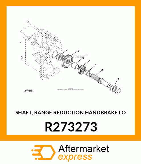 SHAFT, RANGE REDUCTION HANDBRAKE LO R273273