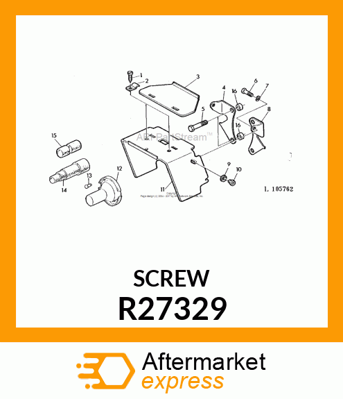 SCREW,SPECIAL DRIVE R27329