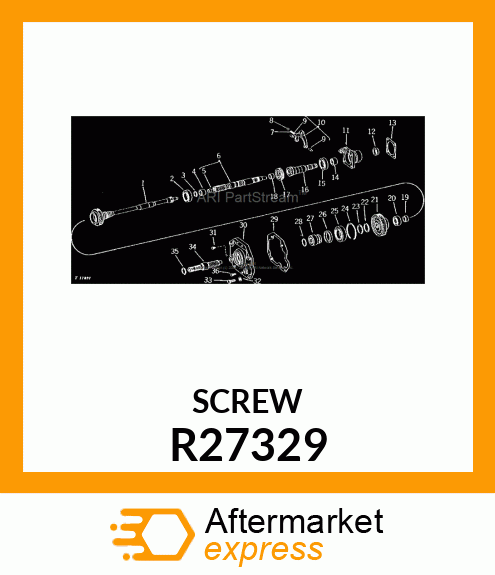 SCREW,SPECIAL DRIVE R27329